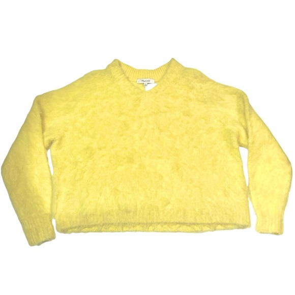 Madewell Brushed V-Neck Sweater - Picture 3 of 10